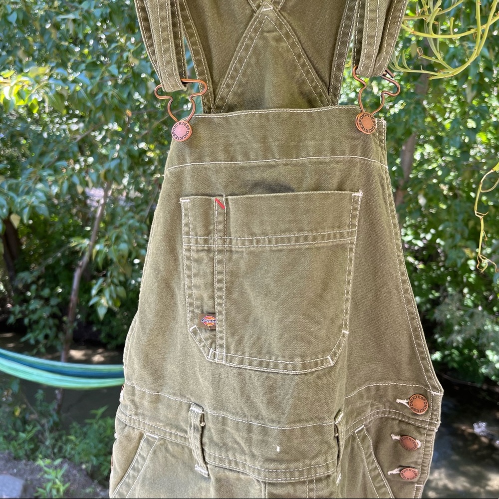 Dickies Green Cargo Overalls